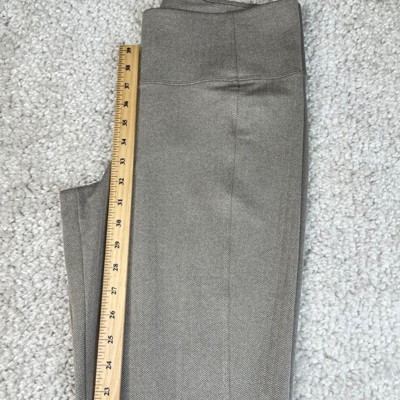 Athleta Delancey Herringbone Flare Pants Buff Grey - Picture 9 of 10